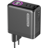 Sitecom 140W GaN Power Delivery oplader met led-scherm Zwart, 2x USB-C, 1x USB-A, 2 meter