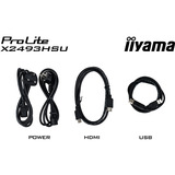 iiyama ProLite X2793HSU-B1 27" monitor Zwart (mat), 120 Hz, HDMI, DisplayPort, USB, Audio