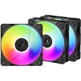 ARCTIC P12 Pro Reverse A-RGB case fans Zwart, 3 stuks, 120 x 120 x 27 mm, PWM
