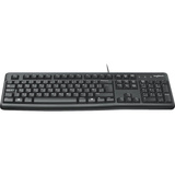 Logitech Keyboard K120 for business Zwart, EU lay-out (QWERTY), Rubberdome, 100%
