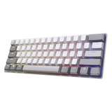 Corsair CLIPPER PRO MINI 60 RGB mechanisch gaming toetsenbord Wit, US lay-out (QWERTY), Corsair MGX Hyperdrive, 60%