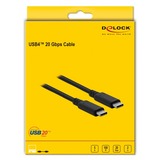 DeLOCK USB4 Gen 2x2 kabel Zwart, 2 meter