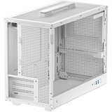 DeepCool CH160 PLUS WH mini tower behuizing Wit | 2x USB-A | 1x USB-C | Tempered Glass