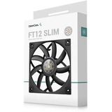 DeepCool FT12 Slim case fan Zwart, 4-pins PWM fan-connector