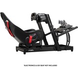 Next Level Racing F-GT Elite Lite - Wheelplate Edition racing simulator Zwart