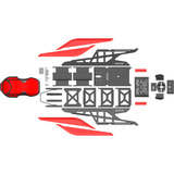 Res-Tech X1 Cockpit racing simulator Zwart/hoogglans wit