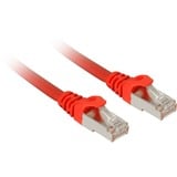 Sharkoon Patchkabel SFTP, RJ-45 met Cat.7a Rood, 1 meter, Ruwe kabel