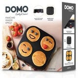 Domo Pannenkoekenplaat Emoji pannenkoekmaker Zwart