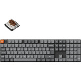 Keychron K5 Max-H3Z, toetsenbord Grijs/zwart, BE Lay-out, Gateron Low Profile 2.0 Mechanical Brown, RGB leds, 100%, Double-shot PBT, Hot-swappable, Bluetooth, 2.4GHz
