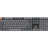 Keychron K5 Max-H3Z, toetsenbord Grijs/zwart, BE Lay-out, Gateron Low Profile 2.0 Mechanical Brown, RGB leds, Double-shot PBT, Hot-swappable, Bluetooth, 2.4GHz