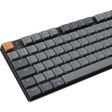Keychron K5 Max-H3Z, toetsenbord Grijs/zwart, BE Lay-out, Gateron Low Profile 2.0 Mechanical Brown, RGB leds, Double-shot PBT, Hot-swappable, Bluetooth, 2.4GHz