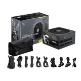 MSI MAG A1200PLS PCIE5 modulaire 1200 watt voeding  Zwart, 1x 12V-2x6, 4x PCIe, 1x 12V-2x6, 4x PCIe
