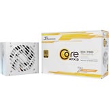 Seasonic Core GX-750-V2-WHITE, 850 Watt voeding  Wit, 1x 12-Pin High Power GPU, 2x PCIe, Kabalmanagement