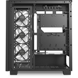 Sharkoon ELITE SHARK CA500 midi tower behuizing Zwart | 2x USB-A | 1x USB-C | RGB | Tempered Glass