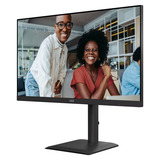AOC U27E4CV 27" 4K UHD monitor Zwart, 2x HDMI, DisplayPort, 4x USB-A, USB-C, RJ-45