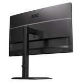 AOC U27E4CV 27" 4K UHD monitor Zwart, 2x HDMI, DisplayPort, 4x USB-A, USB-C, RJ-45