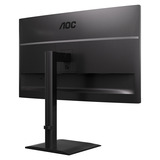 AOC U27E4CV 27" 4K UHD monitor Zwart, 2x HDMI, DisplayPort, 4x USB-A, USB-C, RJ-45