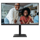 AOC U27E4CV 27" 4K Ultra HD monitor Zwart, 1x DisplayPort, 2x HDMI, 1x USB-C, 4x USB-A, 1x RJ-45
