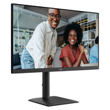 AOC U27E4CV 27" 4K Ultra HD monitor Zwart, 1x DisplayPort, 2x HDMI, 1x USB-C, 4x USB-A, 1x RJ-45