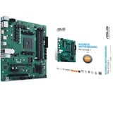 ASUS PRO B550M-C/CSM socket AM4 moederbord Groen/zwart, RAID, Gb-LAN, Sound, µATX