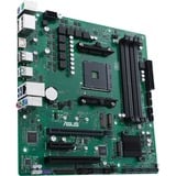 ASUS PRO B550M-C/CSM socket AM4 moederbord Groen/zwart, RAID, Gb-LAN, Sound, µATX