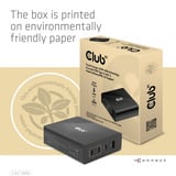 Club 3D Travel Charger 132W GAN technology Zwart, USB-A, USB-C, Power Delivery (PD) 3.0