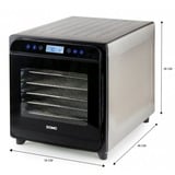 Domo Digitale voedseldroger DO354VD Inox/zwart, 8 lagen