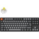 Keychron K8 Max-J4Z RGB mechanisch toetsenbord Zwart, BE lay-out (AZERTY), Keychron Super Banana, 80% (TKL)	, Hot-swappable, Bluetooth, 2.4GHz