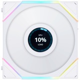 Lian Li UNI FAN TL-LCD120 White Triple Pack case fan Wit, 4-pin PWM fan-connector, Incl. controller