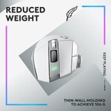 Logitech G502 X PLUS LIGHTSPEED gaming muis Wit, 100 - 25.600 dpi, RGB leds