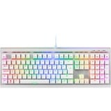 Sharkoon SKILLER SGK40, gaming toetsenbord Wit, BE Lay-out, Huano Red, RGB leds