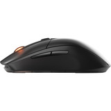 SteelSeries Rival 3 Wireless Gen 2 gaming muis Zwart, 18.000 dpi, RGB, 2.4GHz / Bluetooth 5.0