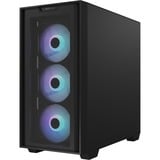 ASUS A21 PLUS mini tower behuizing Zwart | 2x USB-A | RGB | Window