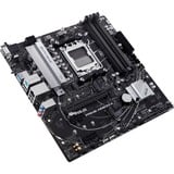 ASUS PRIME A620M-A-CSM socket AM5 moederbord Zwart/zilver, RAID, Gb-LAN, Sound, µATX