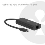 Club 3D USB-C naar 10Gb-LAN Ethernet adapter Zwart
