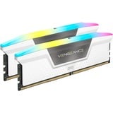 Corsair 32 GB DDR5-6000 Kit werkgeheugen Wit, Vengeance RGB, XMP 3.0