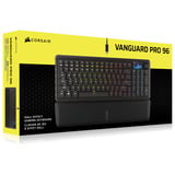 Corsair VANGUARD PRO 96 RGB mechanisch gaming toetsenbord Zwart, US lay-out (QWERTY), Corsair MGX, 96%, RGB, Keycaps PBT double-shot, ABS single-shot, Hot-swap