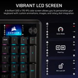 Corsair VANGUARD PRO 96 RGB mechanisch gaming toetsenbord Zwart, US lay-out (QWERTY), Corsair MGX, 96%, RGB, Keycaps PBT double-shot, ABS single-shot, Hot-swap