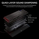 Corsair VANGUARD PRO 96 RGB mechanisch gaming toetsenbord Zwart, US lay-out (QWERTY), Corsair MGX, 96%, RGB, Keycaps PBT double-shot, ABS single-shot, Hot-swap