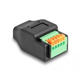 DeLOCK USB-C (female) naar klemmenblokadapter Zwart