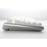 Ducky One 3 Classic White, gaming toetsenbord Wit/zilver, BE Lay-out, Cherry MX Silent Red, RGB leds, ABS