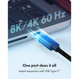 ICY BOX IB-AD1030-C - USB-C naar 3x HDMI adapter Zwart