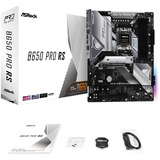 ASRock B650 PRO RS socket AM5 moederbord Wit/zwart, RAID, 2.5 Gb-LAN, Sound, ATX