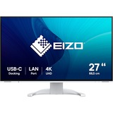 EIZO FlexScan EV2740X-WT 27" 4K UHD monitor Wit, 2x HDMI, DisplayPort, 3x USB-A, USB-B, 2x USB-C, RJ-45