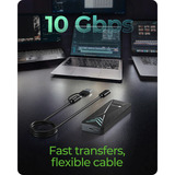 ICY BOX IB-1805ML-CU31 M.2 NVMe SSD Externe behuizing Zwart