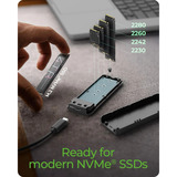 ICY BOX IB-1805ML-CU31 M.2 NVMe SSD Externe behuizing Zwart
