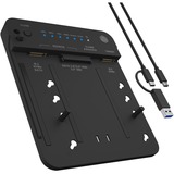 ICY BOX IB-2913MCL-C31 CloneStation dockingstation Zwart, M.2 NVMe en SATA naar M.2 NVMe dual bay