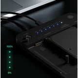 ICY BOX IB-2913MCL-C31 dockingstation Zwart, 2,5"/3,5" SATA, M.2 NVMe