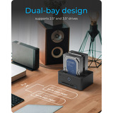ICY BOX ICY Box IB-1233CL-CR dockingstation Zwart