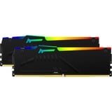 Kingston FURY 32 GB DDR5-5200 Kit werkgeheugen Zwart, KF552C36BBEAK2-32, Beast RGB, XMP, EXPO